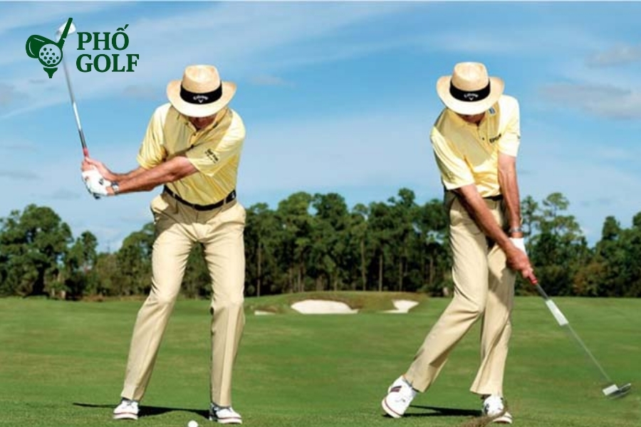 Bảng điểm golf với cách tính điểm âm theo par và handicap