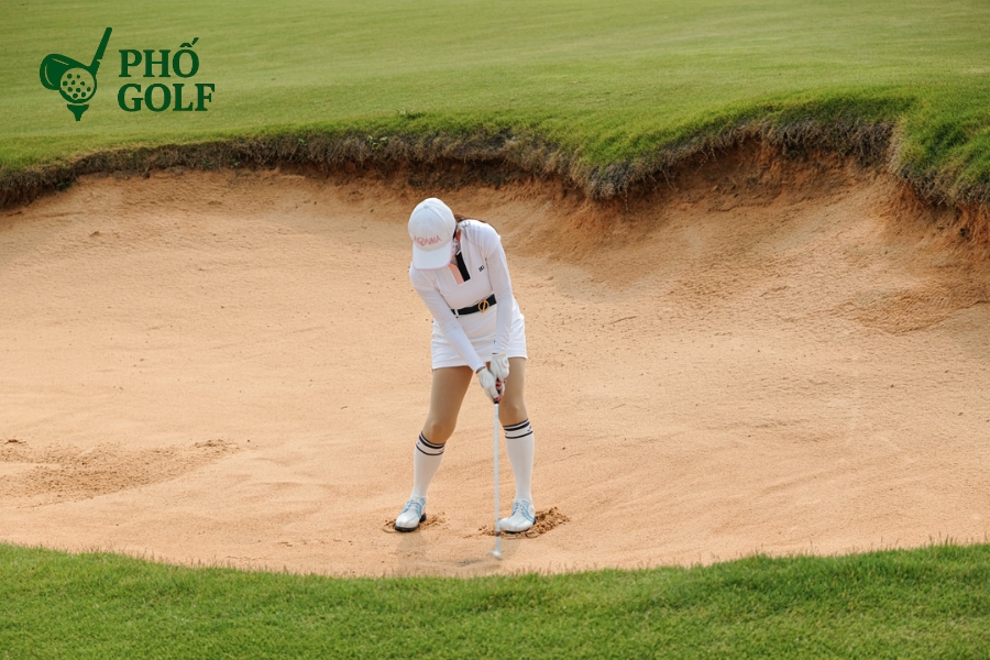 Hướng dẫn toàn tập kỹ thuật đánh cát golf cho người mới Golfer tập luyện kỹ thuật đánh bunker shot, khắc phục các lỗi phổ biến trong bunker