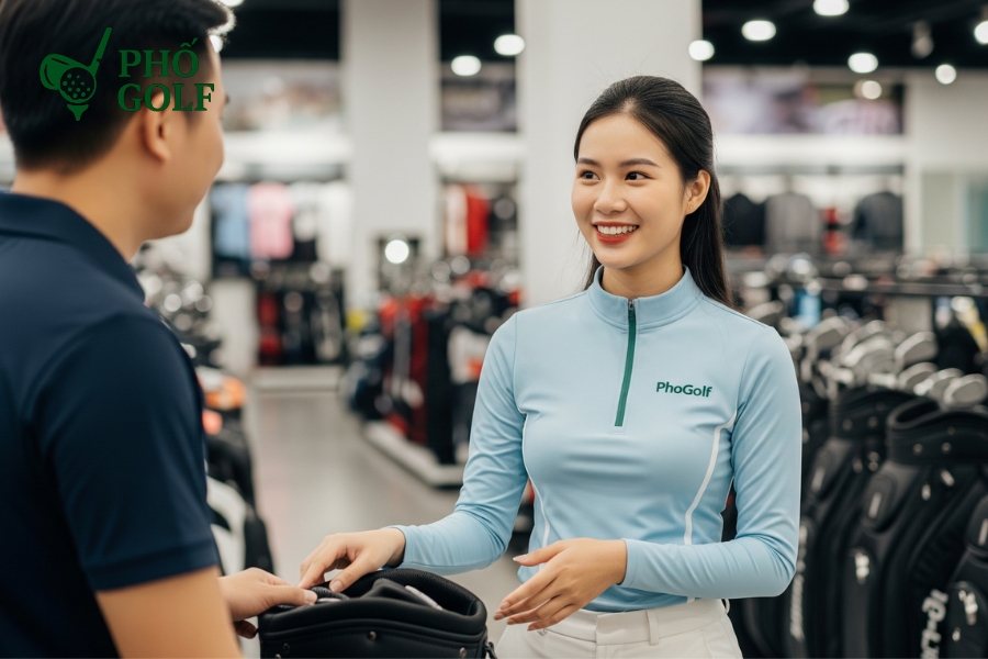 Tổng hợp các thuật ngữ trong golf mọi golfer cần biết Showroom PhốGolf trưng bày đa dạng trang thiết bị và phụ kiện golf cao cấp