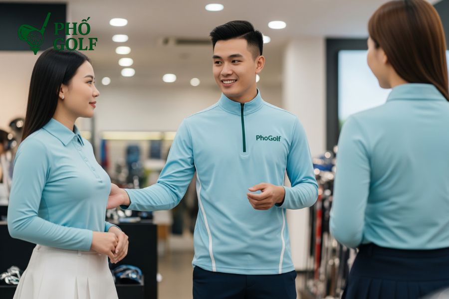 Dịch Vụ May Áo Golf Theo Yêu Cầu Tại PhốGolf PhốGolf nhận may áo golf từ 10 chiếc, ưu đãi lớn cho đơn hàng số lượng cao