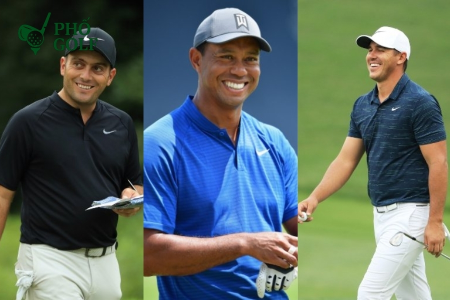 Tiger Woods, Francesco Molinari và Brooks Koepka thi đấu cùng nhau trên sân golf
