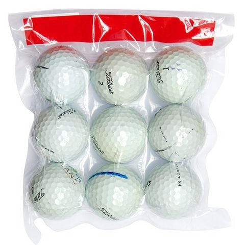 Gói 9 bóng golf cũ tem Đỏ Gói 9 bóng golf cũ tem Đỏ