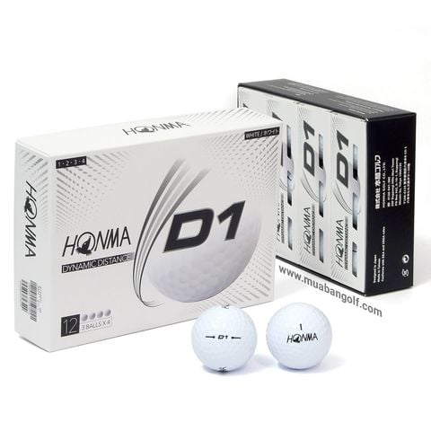 Hộp 12 bóng golf D1 White Hộp 12 bóng golf D1 White