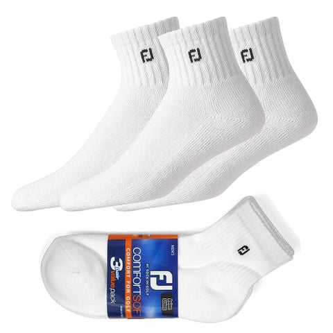 Combo 3 đôi vớ golf nam ComfortSof Quarter size