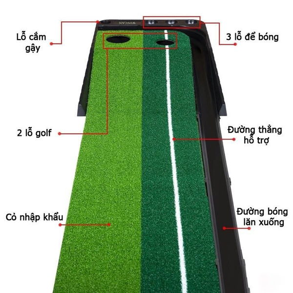 Thảm golf tập putter PGM TL004 Thảm golf tập putter PGM TL004