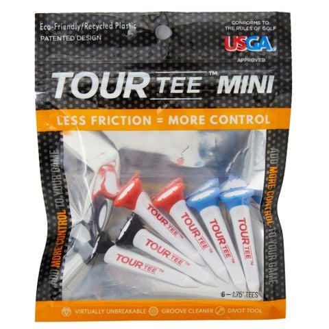 Gói 6 tee TOUR TEE MINI 23mm Giúp bóng bay xa hơn