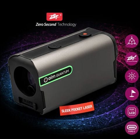 Máy đo khoảng cách golf AIM QUANTUM siêu gọn, Slope, Pin sạc C-type