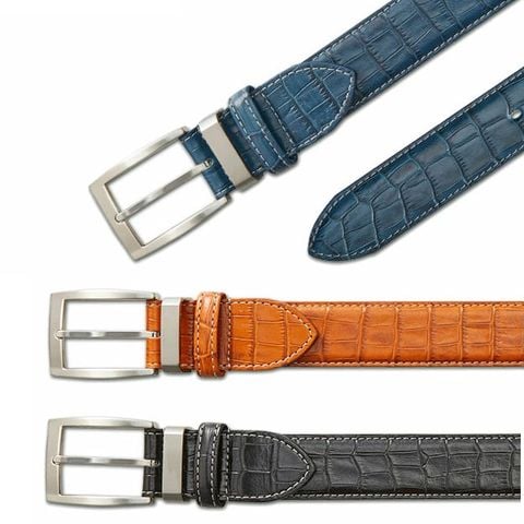 Thắt lưng golf da nam 391-317727 nâu