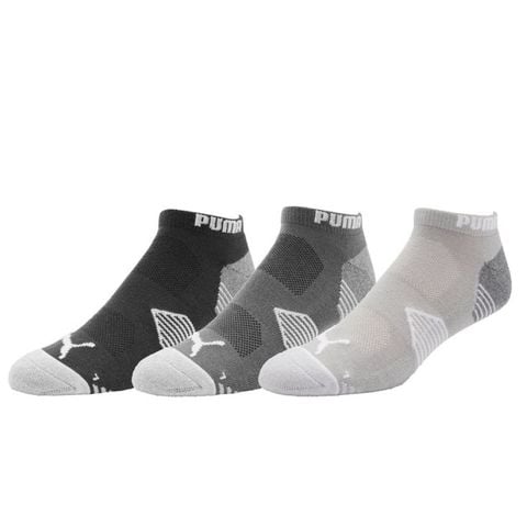 Combo 3 đôi vớ golf 85856105 PUMA ESSENTIAL LOW CUT 3 PAIR PACK FLAT GREY