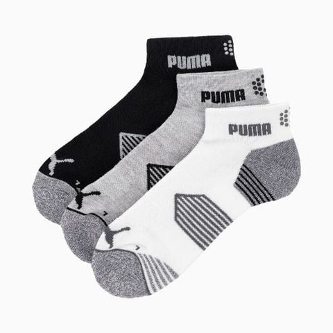 Combo 3 đôi vớ golf 85856203 PUMA ESSENTIAL ¼ CUT 3 PAIR PACK - Multi