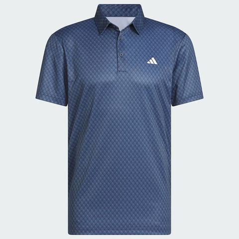 Áo golf nam tay ngắn Core Allover Print Collegiate Navy / White JF8852