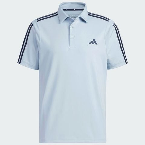 Áo golf nam tay ngắn HEAT.RDY 3-STRIPES POLO WONDER BLUE HY0990
